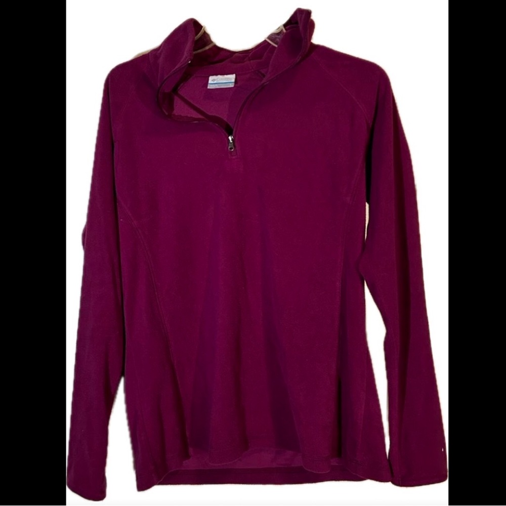 Columbia half zip purple fleece women’s size large